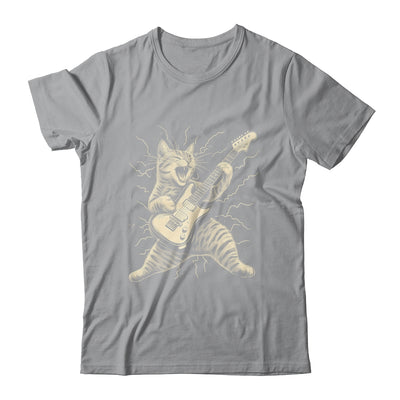 Cat Playing Guitar Rock Music Rock And Roll For Men Women Shirt & Hoodie | siriusteestore