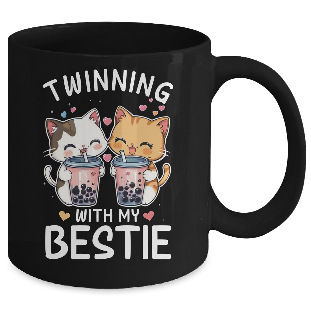 Cat Twinning With My Bestie Friends Spirit Week Girls Kids Mug | siriusteestore