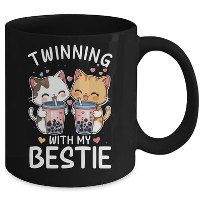 Cat Twinning With My Bestie Friends Spirit Week Girls Kids Mug | siriusteestore