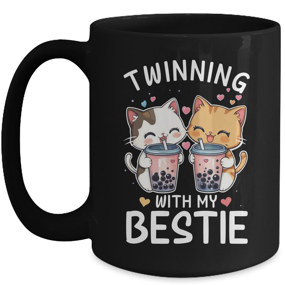 Cat Twinning With My Bestie Friends Spirit Week Girls Kids Mug | siriusteestore