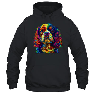 Cavalier King Charles Spaniel Dog Colorful Face Dog Lover Men Women Shirt & Tank Top | siriusteestore