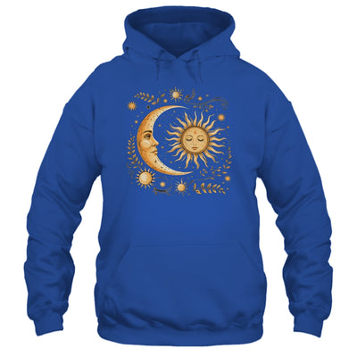 Celestial Sun Moon Flower Astrology Moon Phases Mystical Shirt & Tank Top | siriusteestore