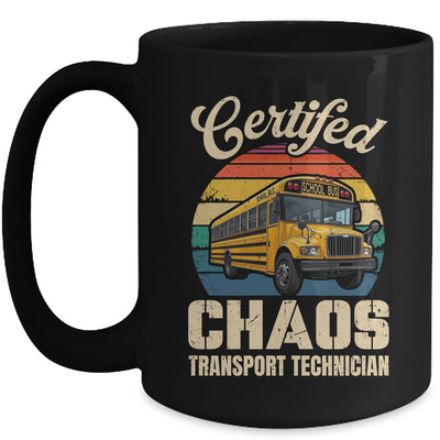 Certified School Bus Driver Art Men Women School Bus Funny Mug | siriusteestore