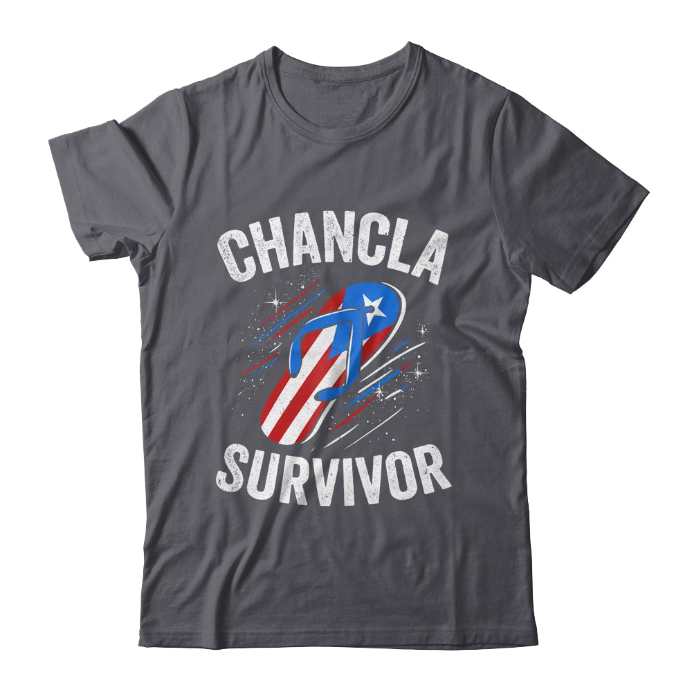 Chancla Survivor Puerto Rican Puerto Rico Funny Boricua Joke Shirt & Tank Top | siriusteestore