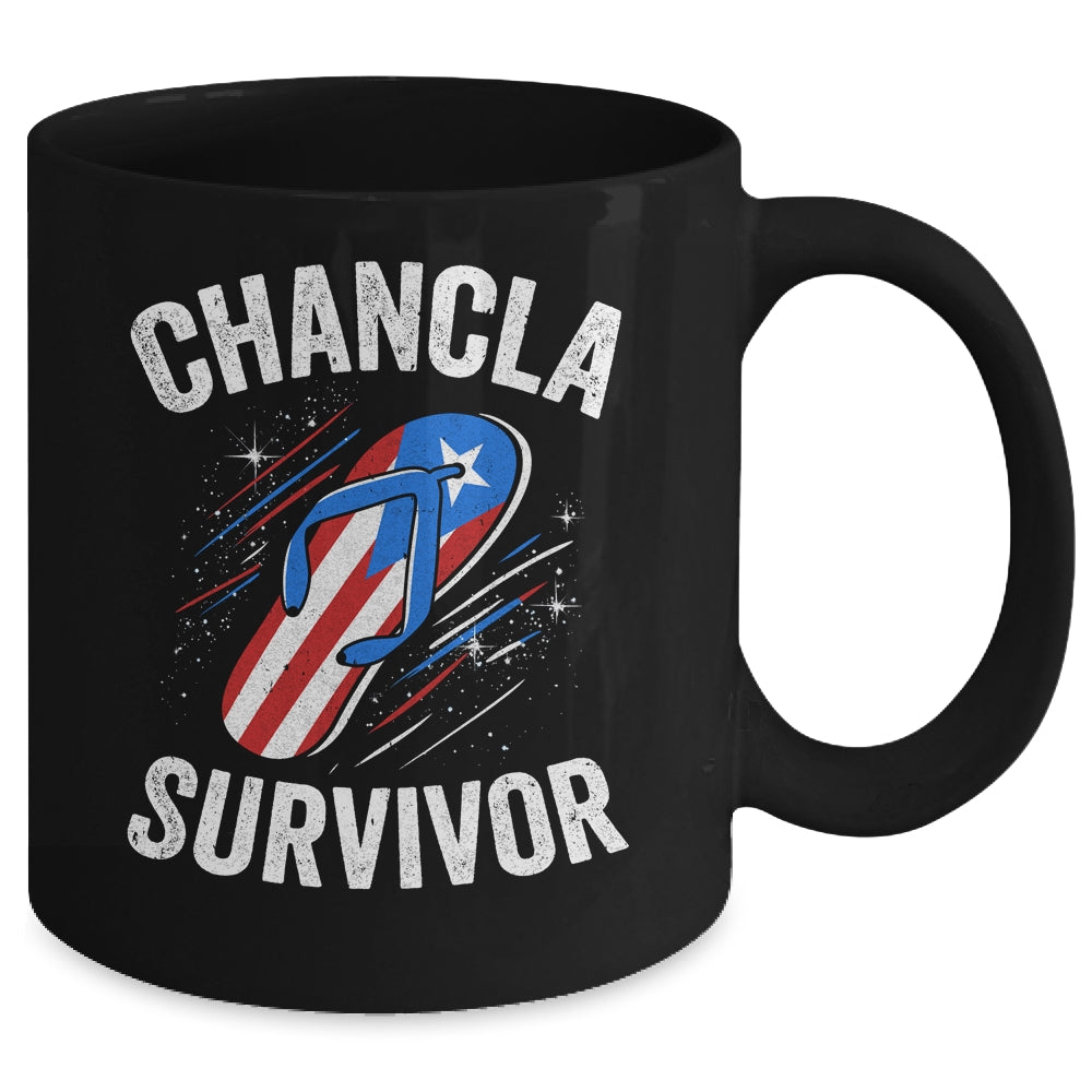 Chancla Survivor Puerto Rican Puerto Rico Funny Boricua Joke Mug | siriusteestore