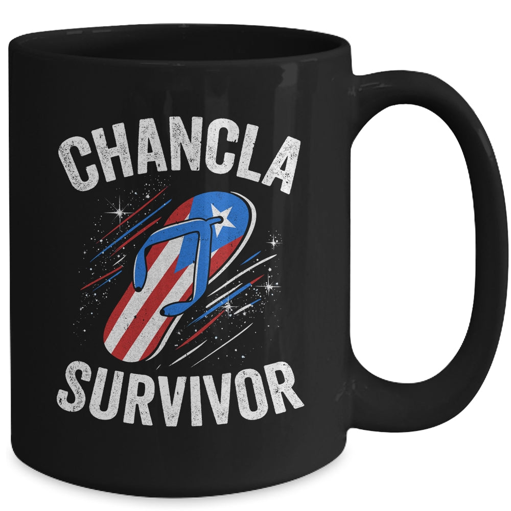 Chancla Survivor Puerto Rican Puerto Rico Funny Boricua Joke Mug | siriusteestore