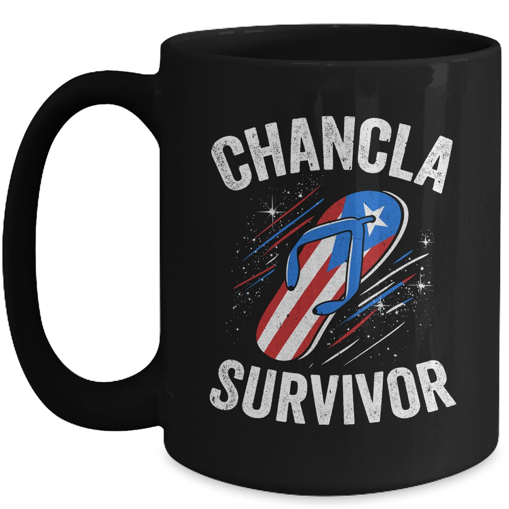 Chancla Survivor Puerto Rican Puerto Rico Funny Boricua Joke Mug | siriusteestore
