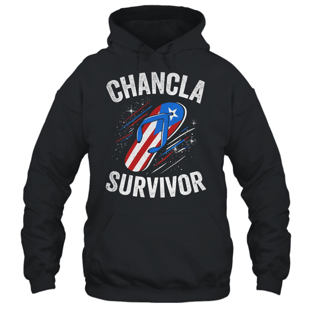 Chancla Survivor Puerto Rican Puerto Rico Funny Boricua Joke Shirt & Tank Top | siriusteestore