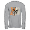 Checkered Boho Floral Skull Halloween Women Spooky Season Shirt & Hoodie | siriusteestore