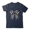 Checkered Bow Tie Flag Automobile Motor Race Car Racing Team Shirt & Tank Top | siriusteestore