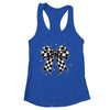 Checkered Bow Tie Flag Automobile Motor Race Car Racing Team Shirt & Tank Top | siriusteestore