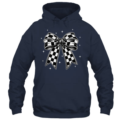 Checkered Bow Tie Flag Automobile Motor Race Car Racing Team Shirt & Tank Top | siriusteestore