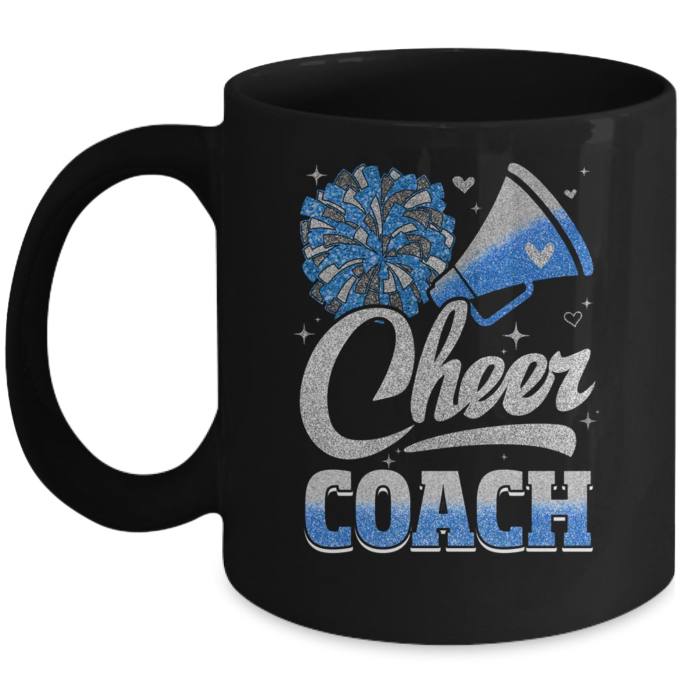 Cheer Coach Funny Cheerleader Cheerleading Blue Women Girl Mug | siriusteestore