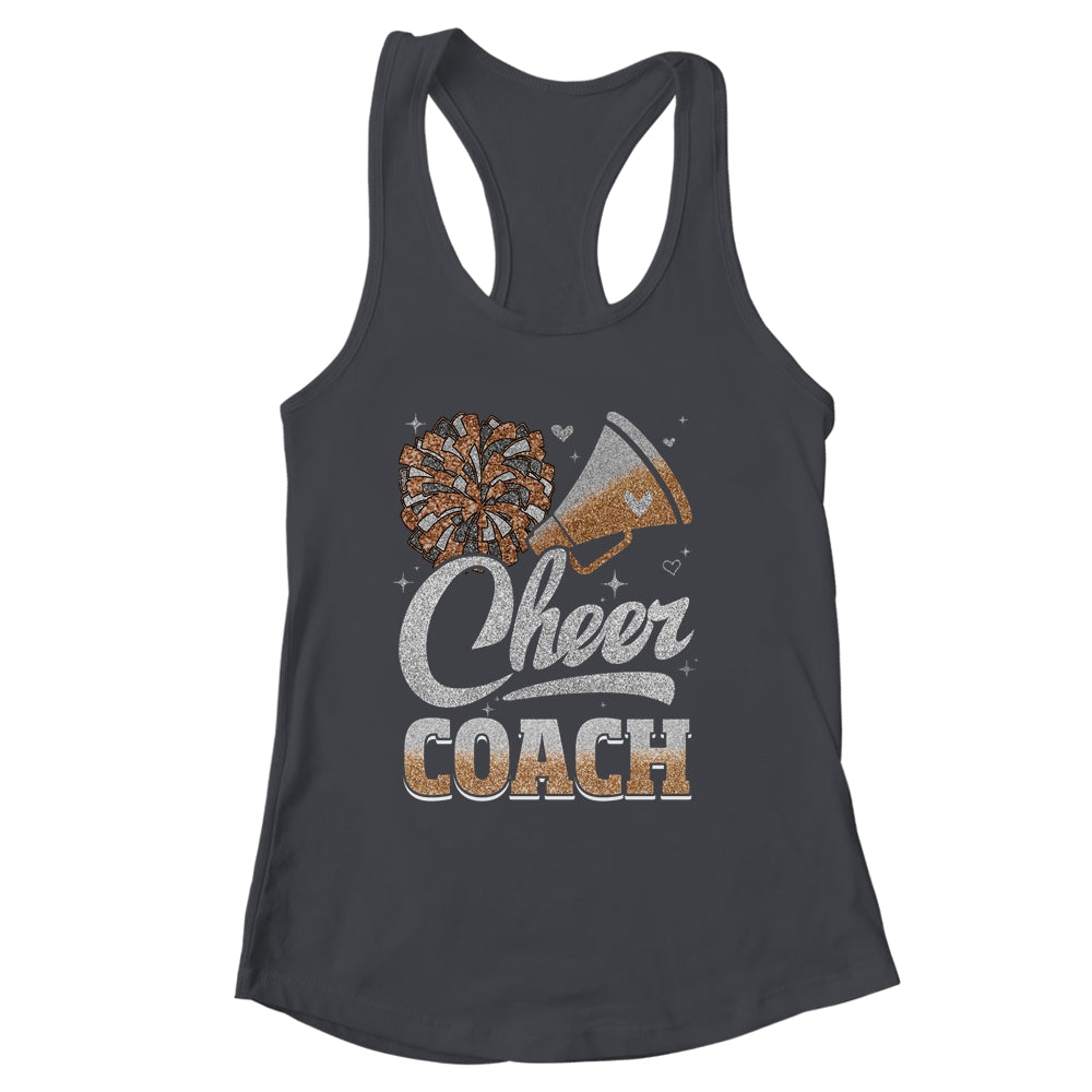 Cheer Coach Funny Cheerleader Cheerleading Brown Women Girl Shirt & Tank Top | siriusteestore