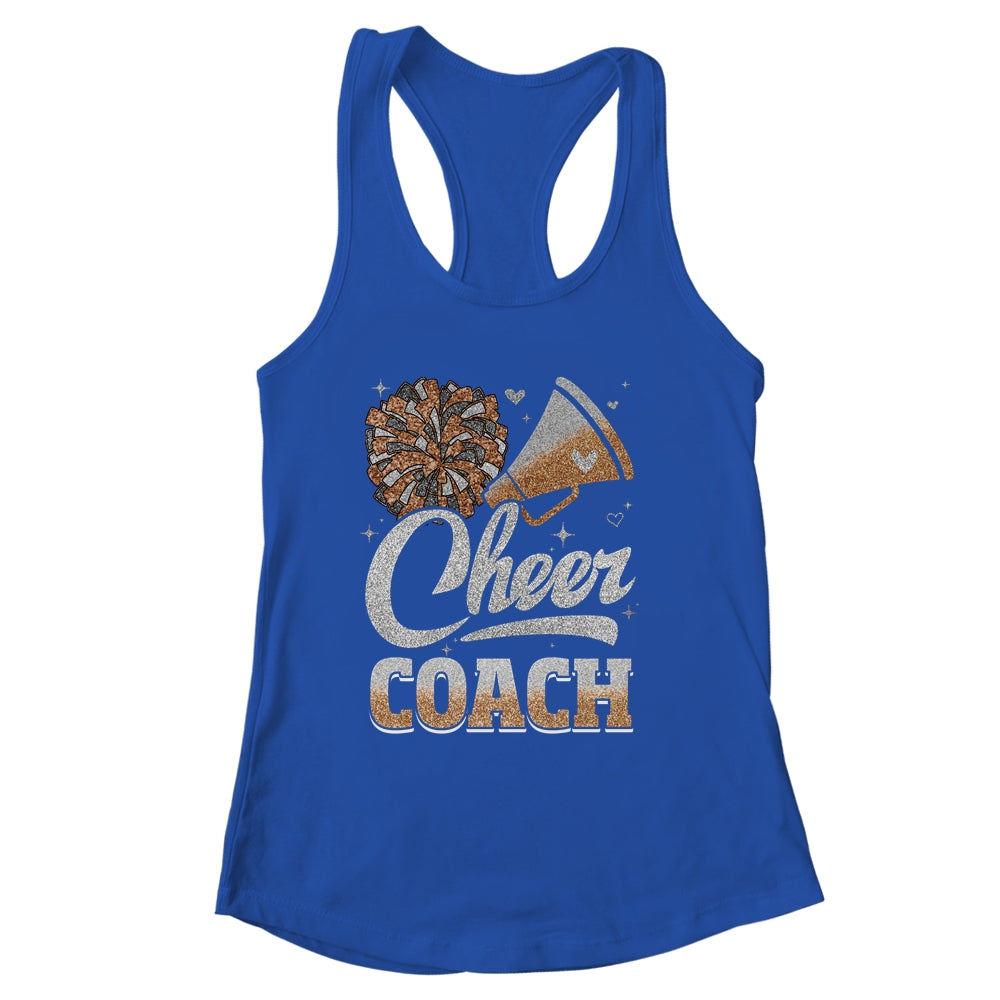 Cheer Coach Funny Cheerleader Cheerleading Brown Women Girl Shirt & Tank Top | siriusteestore
