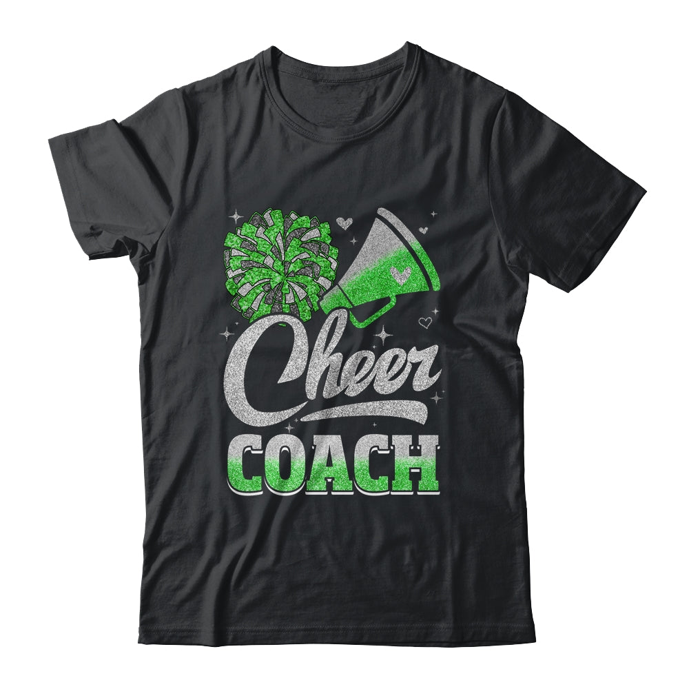 Cheer Coach Funny Cheerleader Cheerleading Green Women Girl Shirt & Tank Top | siriusteestore
