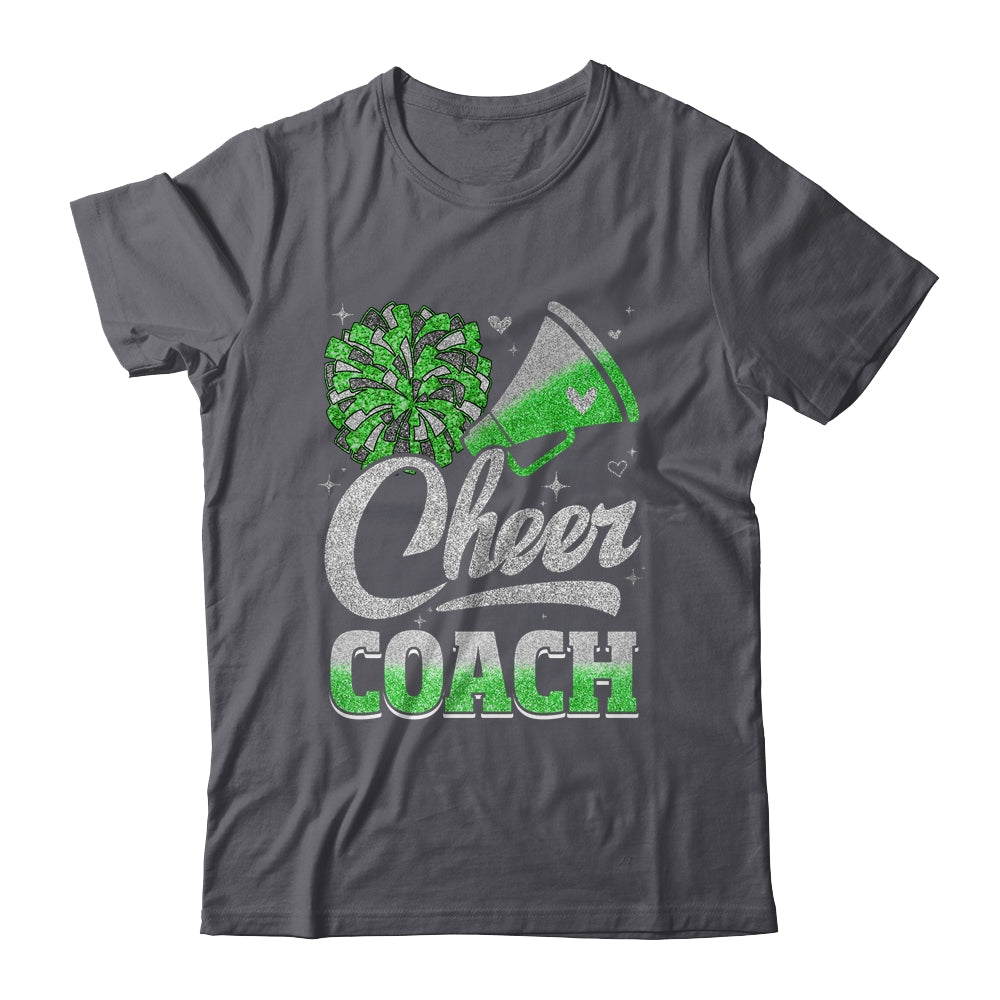Cheer Coach Funny Cheerleader Cheerleading Green Women Girl Shirt & Tank Top | siriusteestore