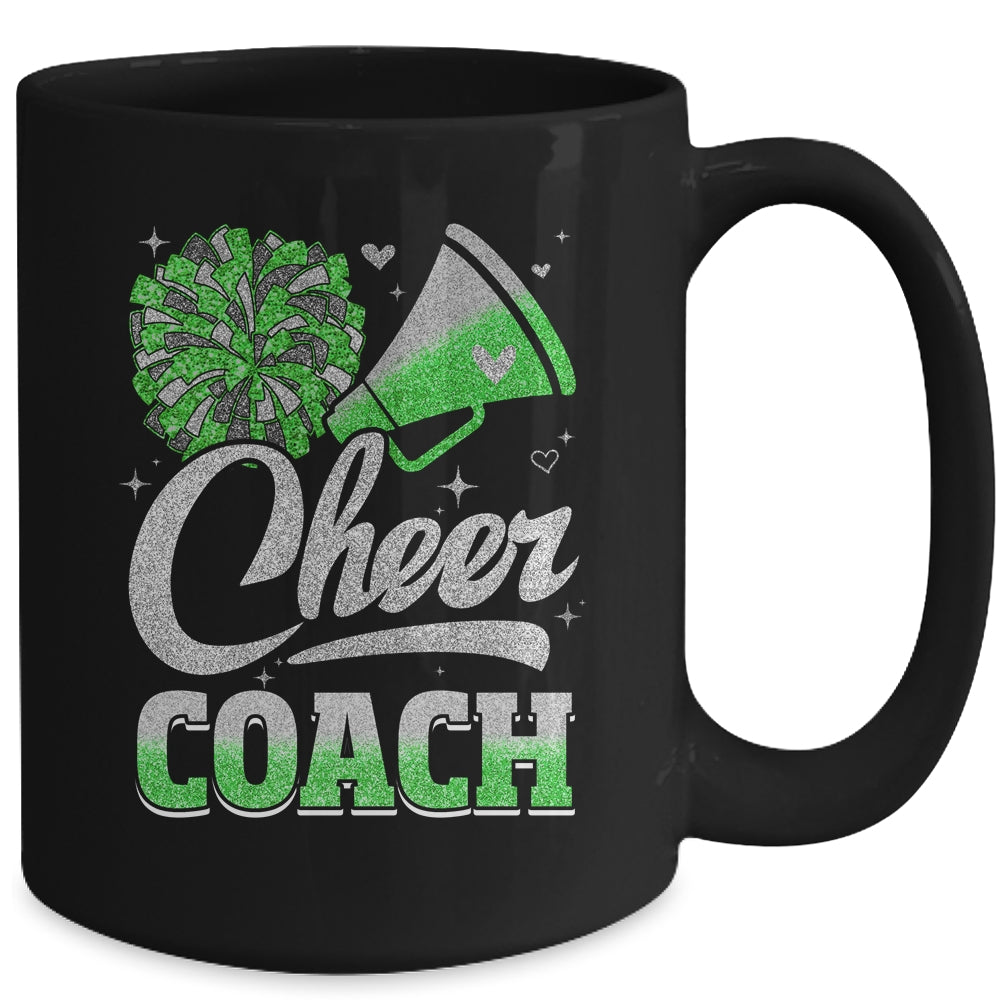 Cheer Coach Funny Cheerleader Cheerleading Green Women Girl Mug | siriusteestore