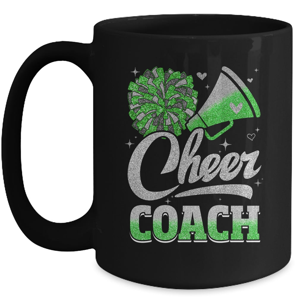 Cheer Coach Funny Cheerleader Cheerleading Green Women Girl Mug | siriusteestore