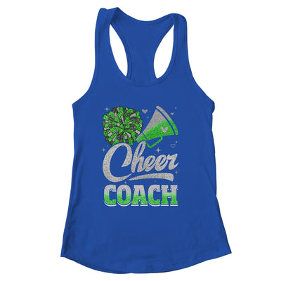 Cheer Coach Funny Cheerleader Cheerleading Green Women Girl Shirt & Tank Top | siriusteestore
