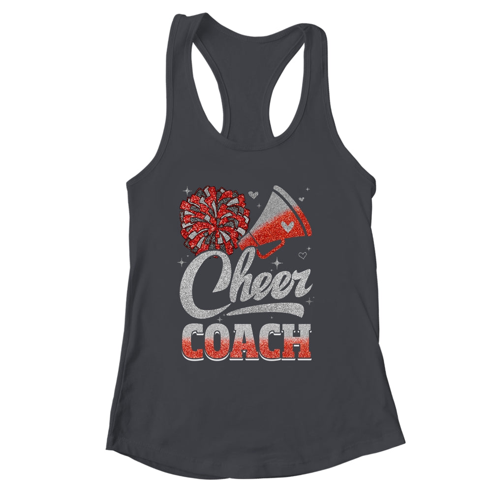 Cheer Coach Funny Cheerleader Cheerleading Red Women Girl Shirt & Tank Top | siriusteestore