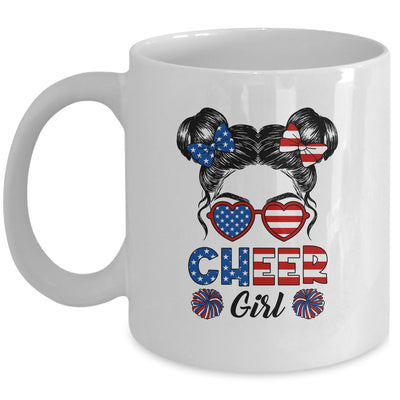 Cheer Girl American Flag Cheerleading Cheerleader Youth Teen Mug | siriusteestore