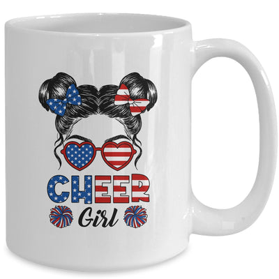 Cheer Girl American Flag Cheerleading Cheerleader Youth Teen Mug | siriusteestore