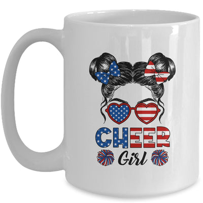 Cheer Girl American Flag Cheerleading Cheerleader Youth Teen Mug | siriusteestore