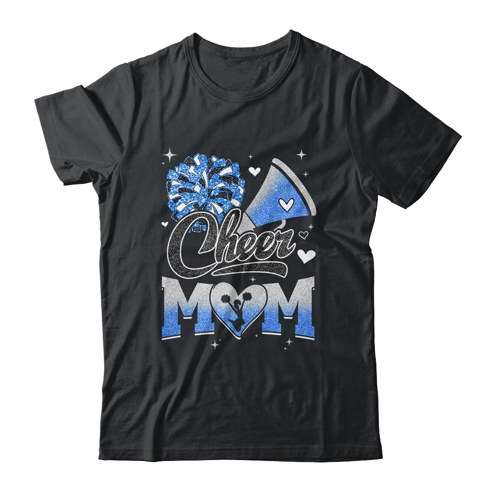 Cheer Mom Blue Cheerleading Football For Women Graphic Shirt & Tank Top | siriusteestore