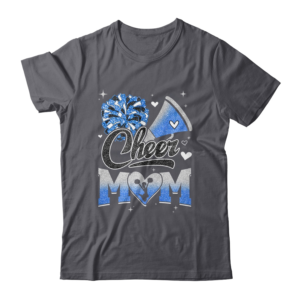 Cheer Mom Blue Cheerleading Football For Women Graphic Shirt & Tank Top | siriusteestore