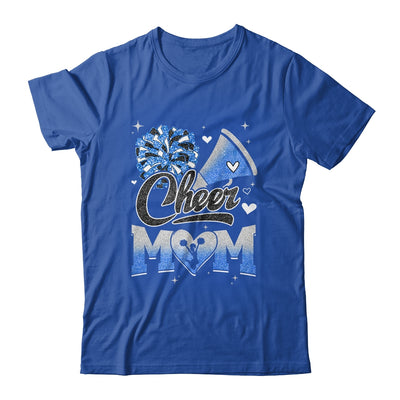 Cheer Mom Blue Cheerleading Football For Women Graphic Shirt & Tank Top | siriusteestore