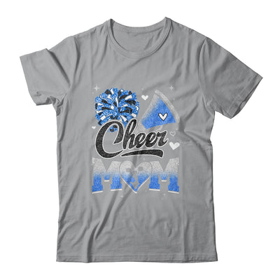 Cheer Mom Blue Cheerleading Football For Women Graphic Shirt & Tank Top | siriusteestore