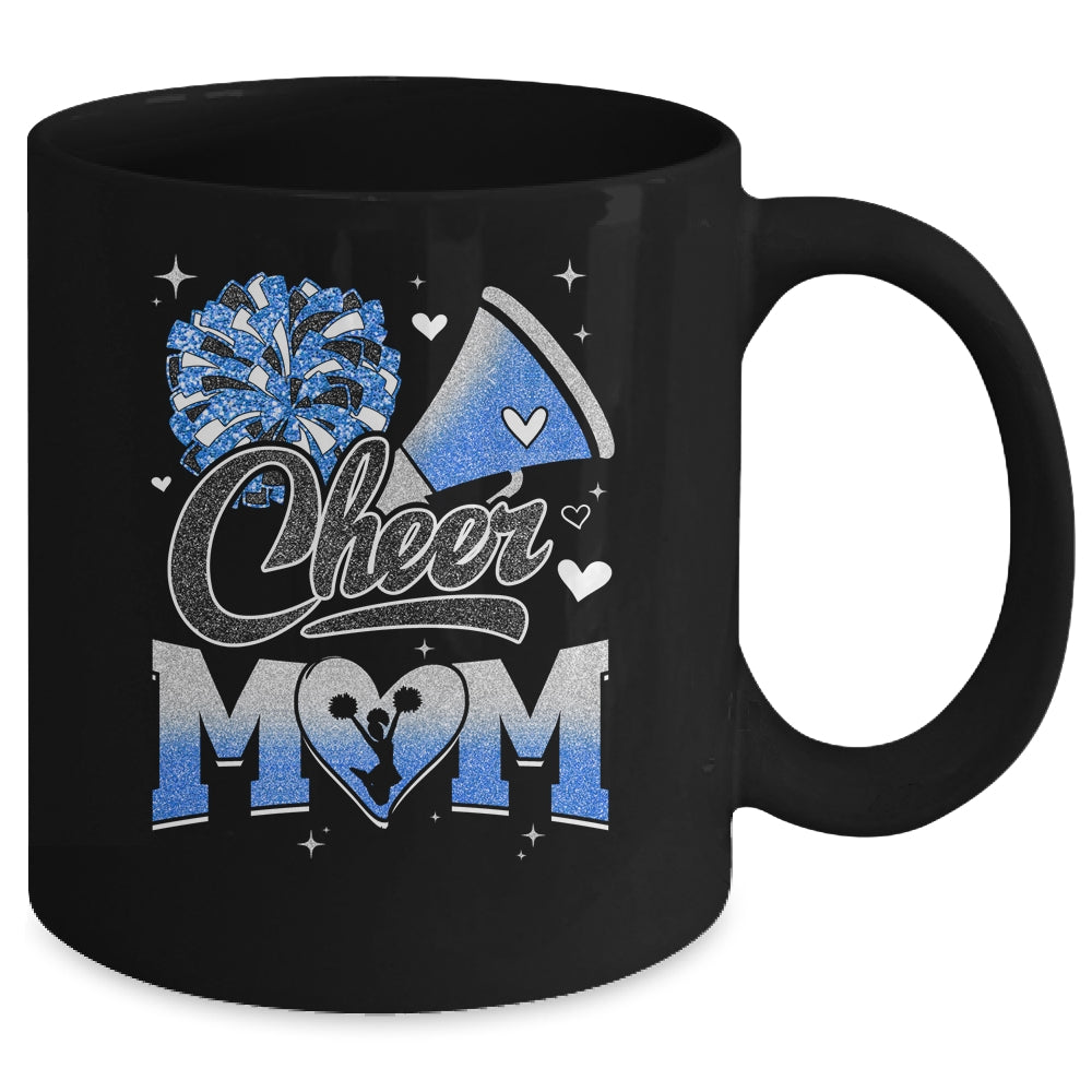 Cheer Mom Blue Cheerleading Football For Women Graphic Mug | siriusteestore