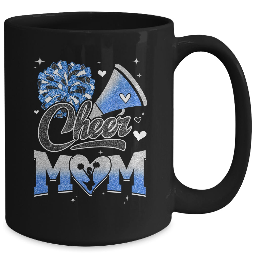 Cheer Mom Blue Cheerleading Football For Women Graphic Mug | siriusteestore
