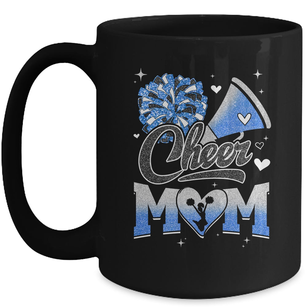 Cheer Mom Blue Cheerleading Football For Women Graphic Mug | siriusteestore