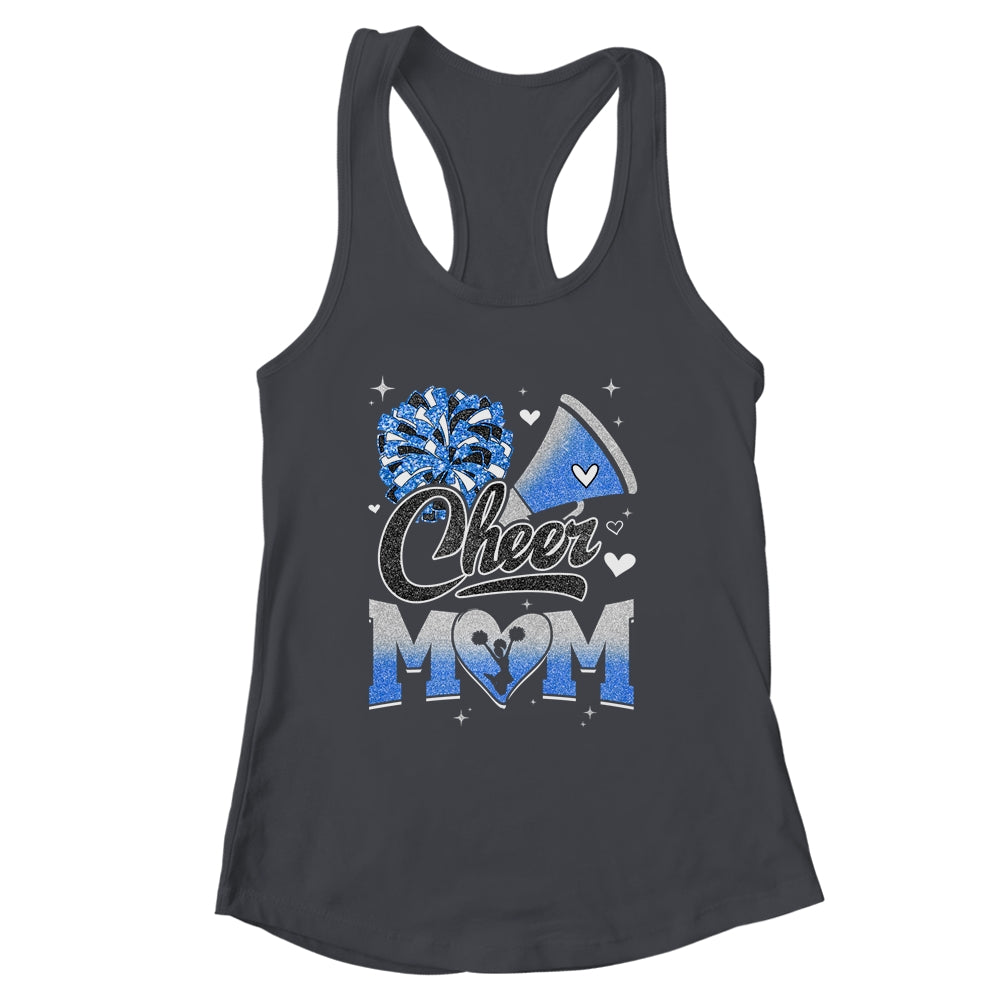 Cheer Mom Blue Cheerleading Football For Women Graphic Shirt & Tank Top | siriusteestore