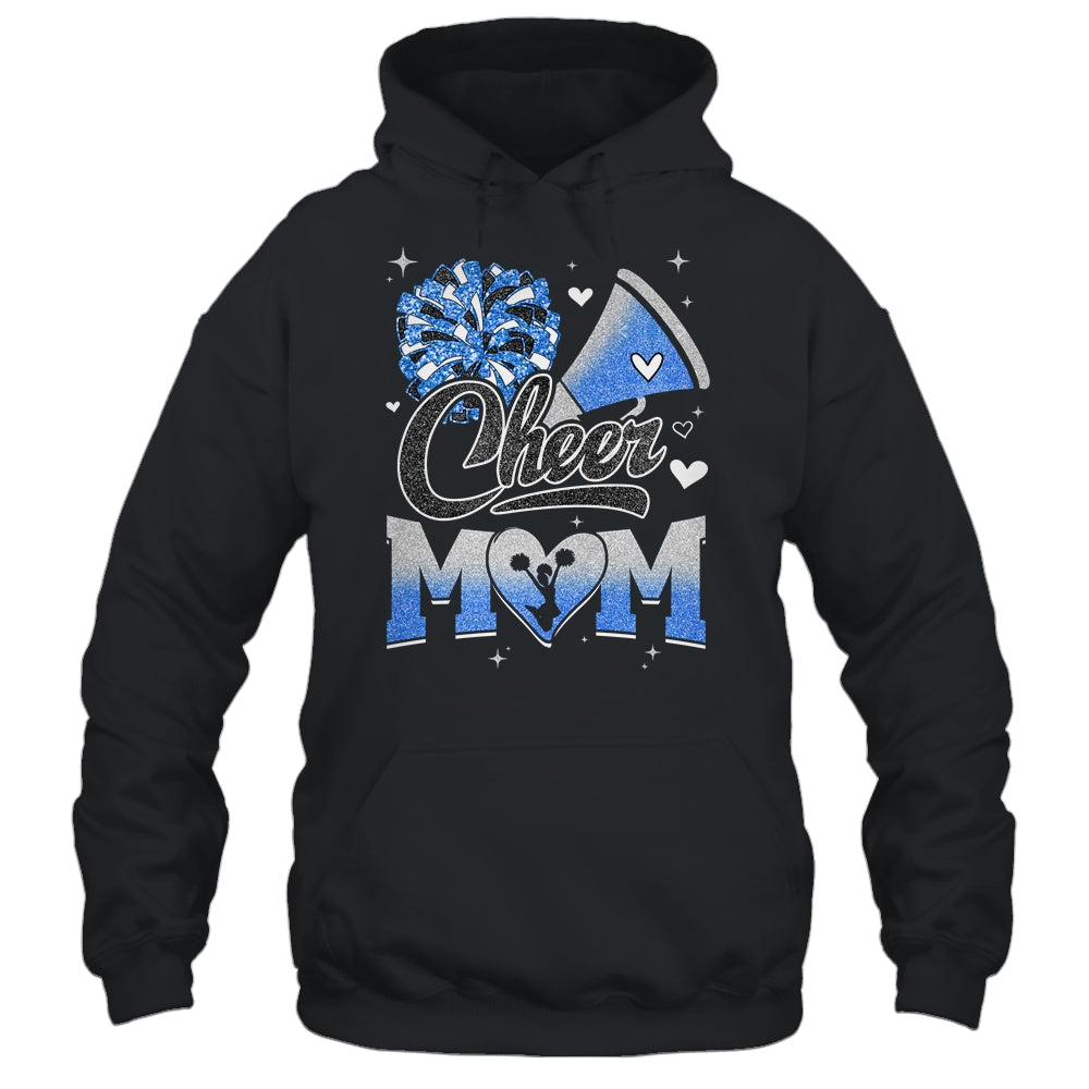 Cheer Mom Blue Cheerleading Football For Women Graphic Shirt & Tank Top | siriusteestore