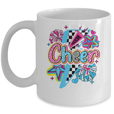 Cheer Mom Cheerleader Coquette Bow Colorful Football Season Mug | siriusteestore