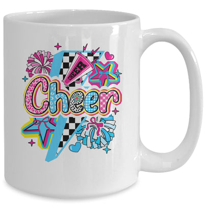 Cheer Mom Cheerleader Coquette Bow Colorful Football Season Mug | siriusteestore