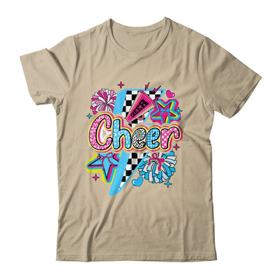 Cheer Mom Cheerleader Coquette Bow Colorful Football Season Shirt & Tank Top | siriusteestore