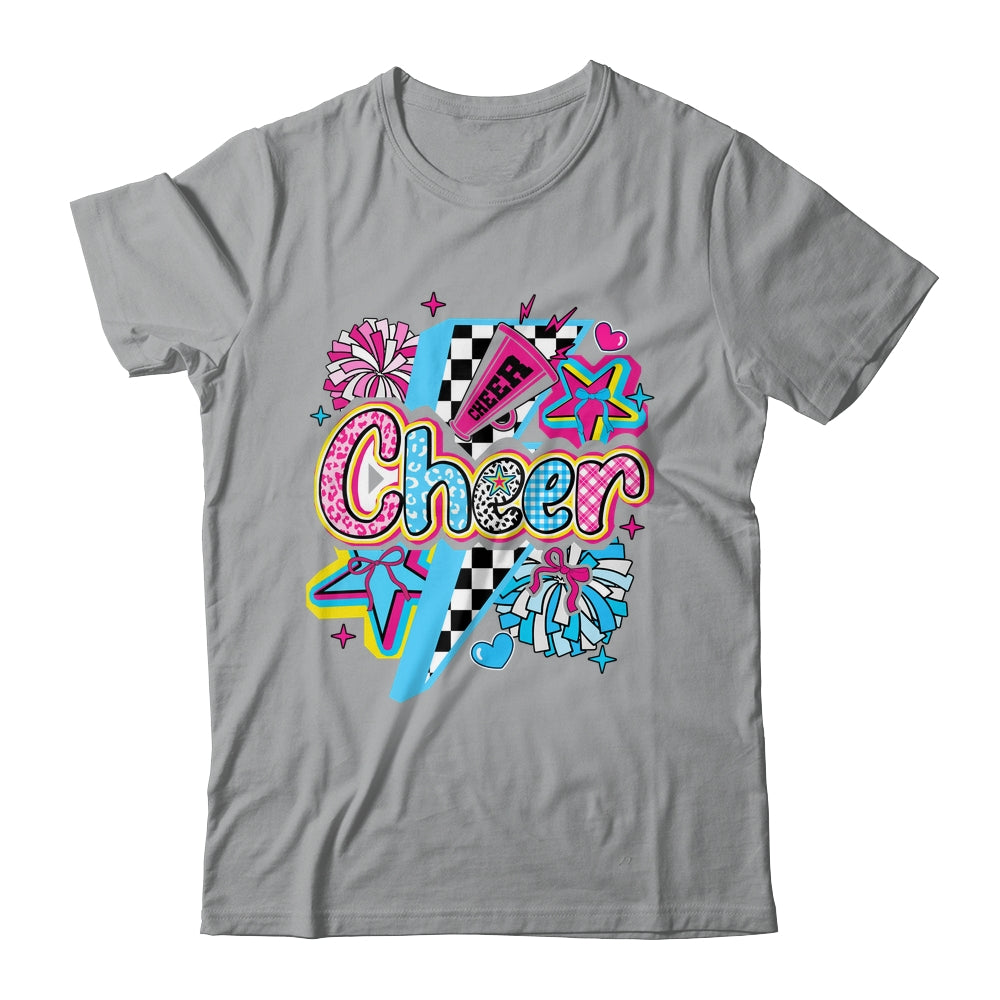 Cheer Mom Cheerleader Coquette Bow Colorful Football Season Shirt & Tank Top | siriusteestore