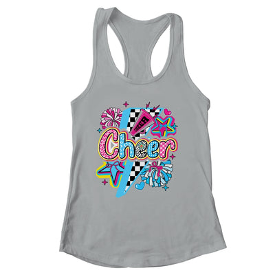Cheer Mom Cheerleader Coquette Bow Colorful Football Season Shirt & Tank Top | siriusteestore