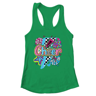 Cheer Mom Cheerleader Coquette Bow Colorful Football Season Shirt & Tank Top | siriusteestore