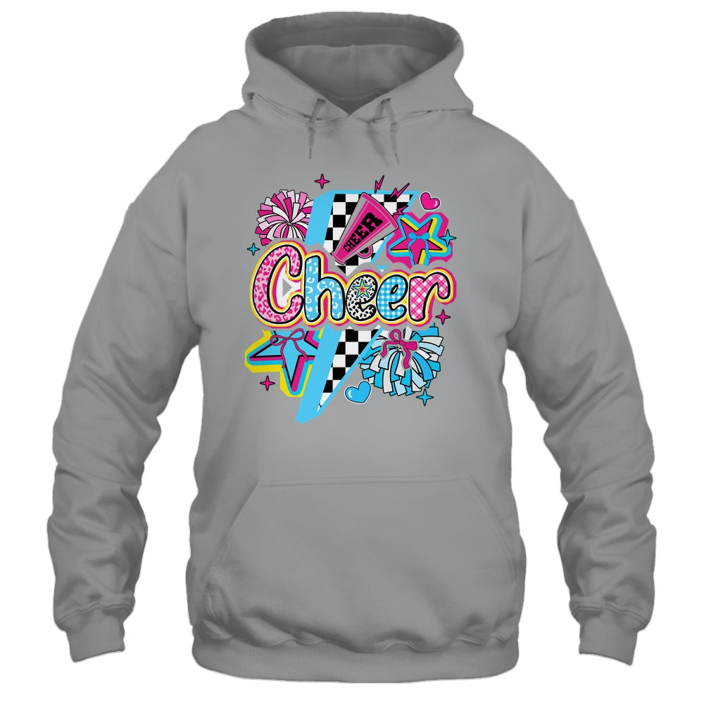 Cheer Mom Cheerleader Coquette Bow Colorful Football Season Shirt & Tank Top | siriusteestore