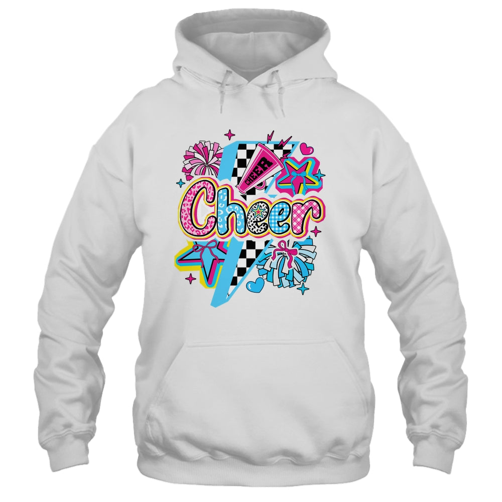 Cheer Mom Cheerleader Coquette Bow Colorful Football Season Shirt & Tank Top | siriusteestore