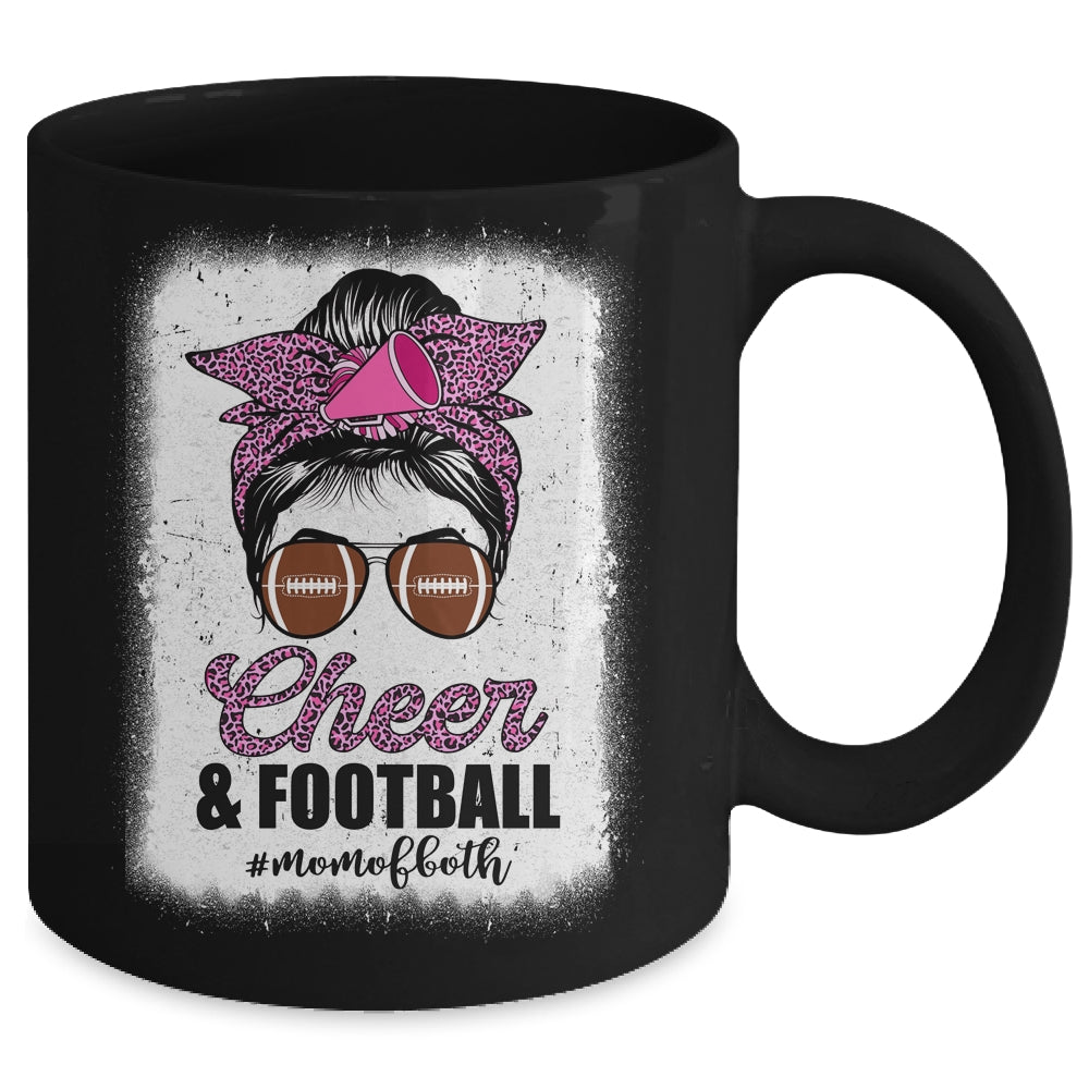 Cheer Mom Football Son Daugher Cheerleading Cheer Bleached Mug | siriusteestore