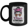 Cheer Mom Football Son Daugher Cheerleading Cheer Bleached Mug | siriusteestore
