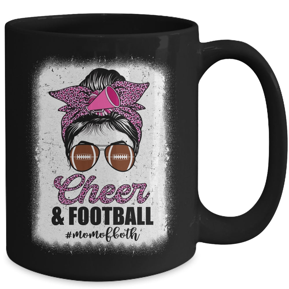 Cheer Mom Football Son Daugher Cheerleading Cheer Bleached Mug | siriusteestore