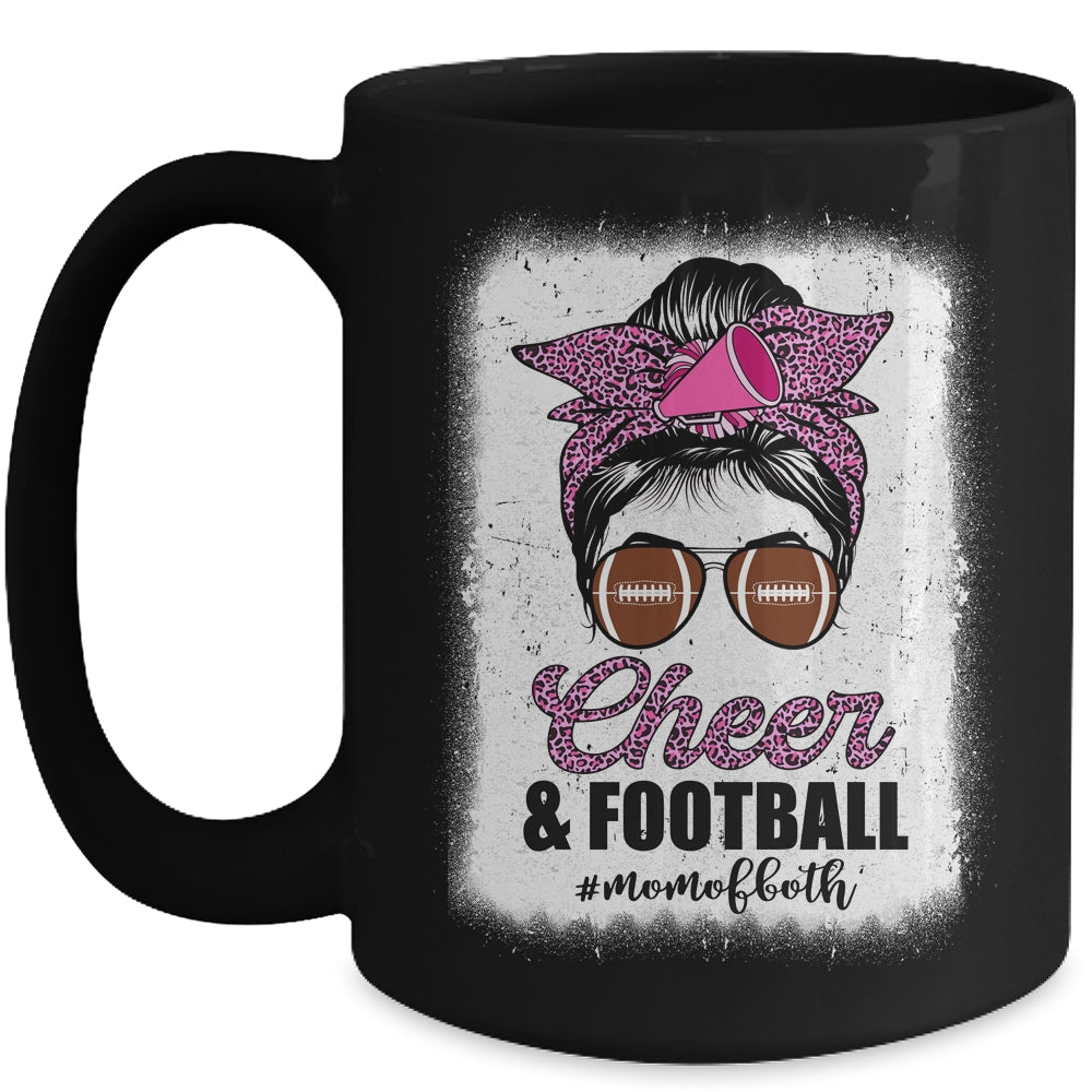 Cheer Mom Football Son Daugher Cheerleading Cheer Bleached Mug | siriusteestore