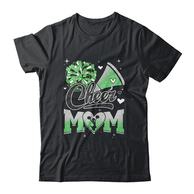 Cheer Mom Green Cheerleading Football For Women Graphic Shirt & Tank Top | siriusteestore